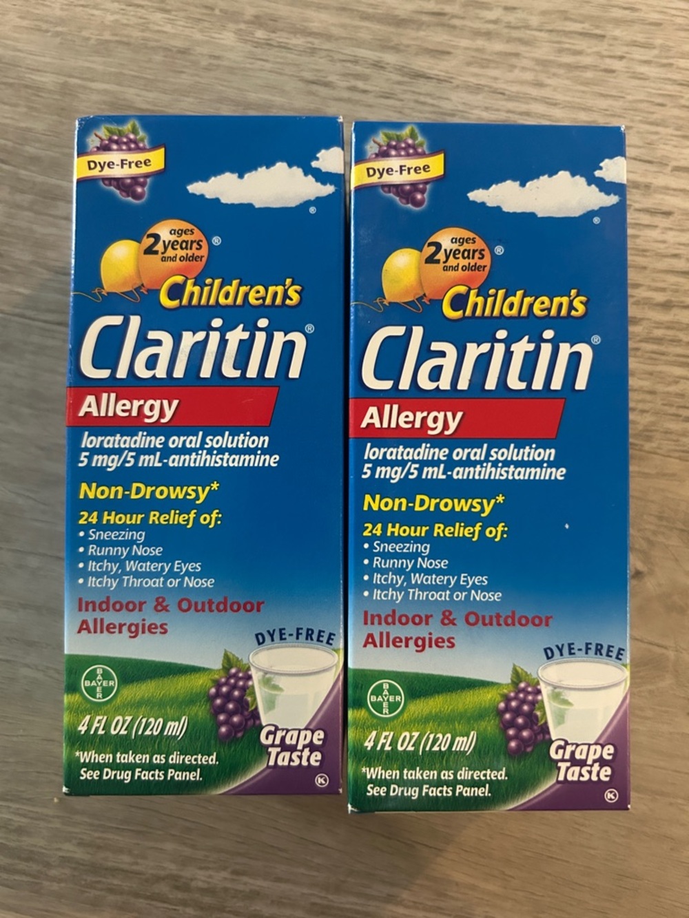 NIB Bundle of (2) Children’s Claritin, 4 oz